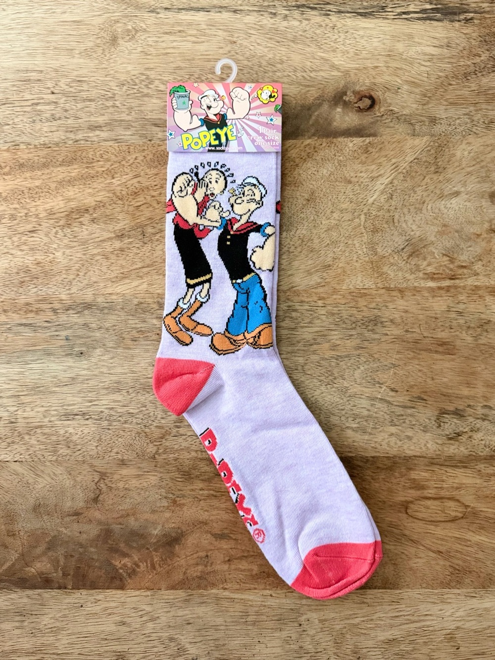 5/$20 NEW Adult Popeye & Olive Oyl Socks